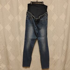 Old Navy Maternity Rockstar Super Skinny Full Panel Women's Blue Jeans Size 10